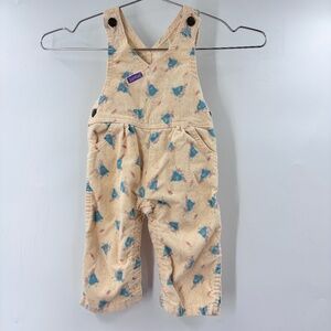 Vintage OshKosh Corduroy Overalls Bunny Family Size 12 Months